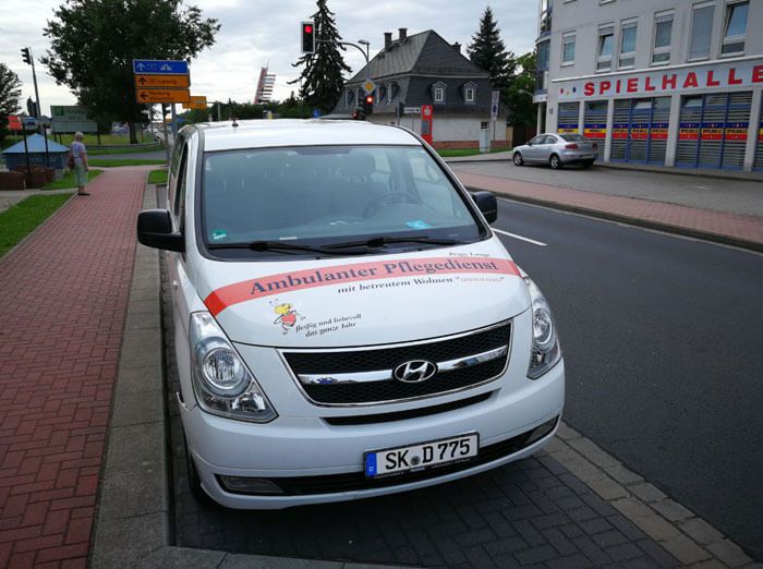 Das Fahrzeug unseres Pflegedienstes